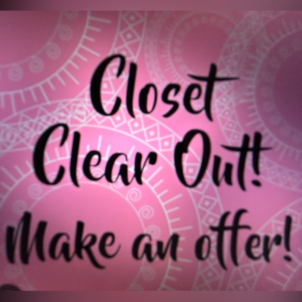 Closet clear out!